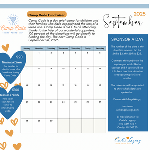 Camp Cade Calendar Donation